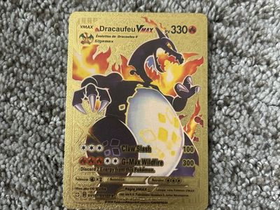 Dracaufeu VMAX (Charizard) Gold French Pokemon Card SV107