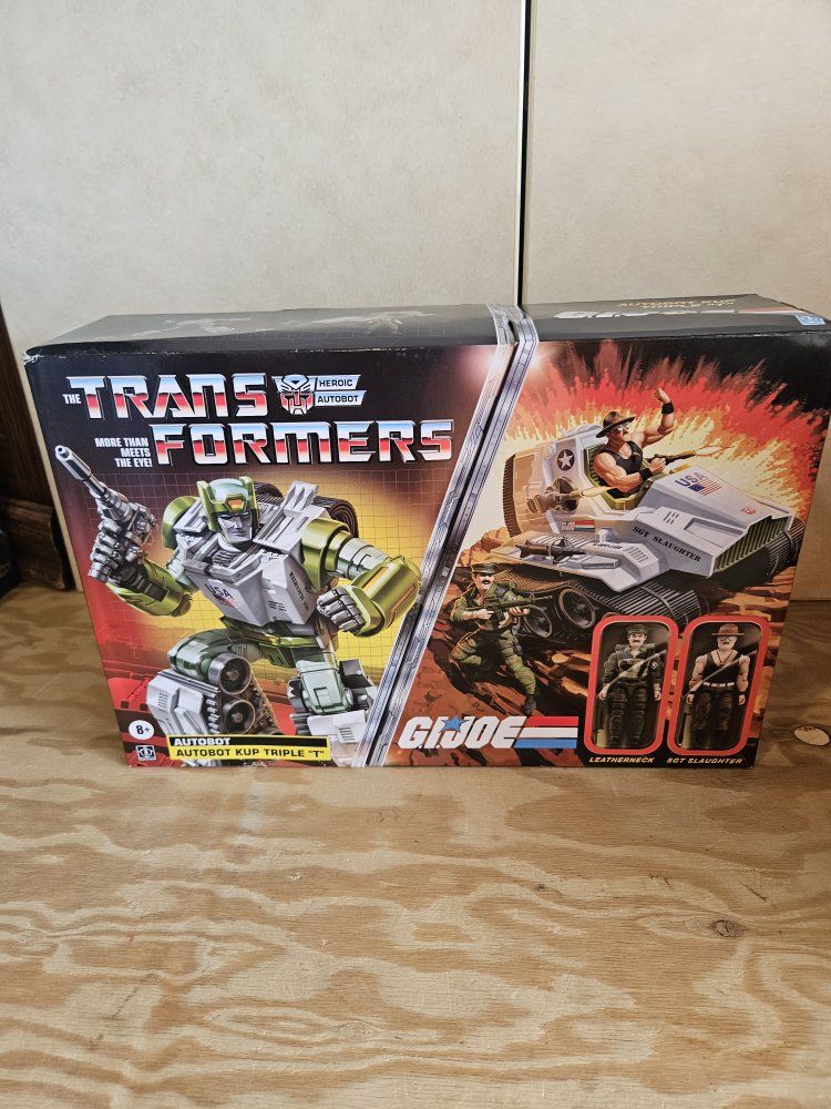 Transformers x G.I. Joe Collaborative Autobot Kup Triple T Action Figure Set Boxed