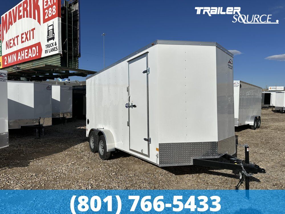 7x16 American Hauler Arrow Enclosed Cargo Trailer - 7'0" Interior - 7K GVWR