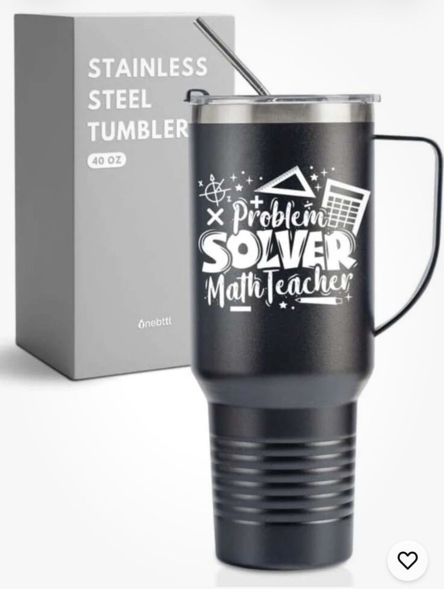 New. Problem Solver Math Teacher Mug! Great Gift!