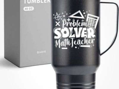 New. Problem Solver Math Teacher Mug! Great Gift!