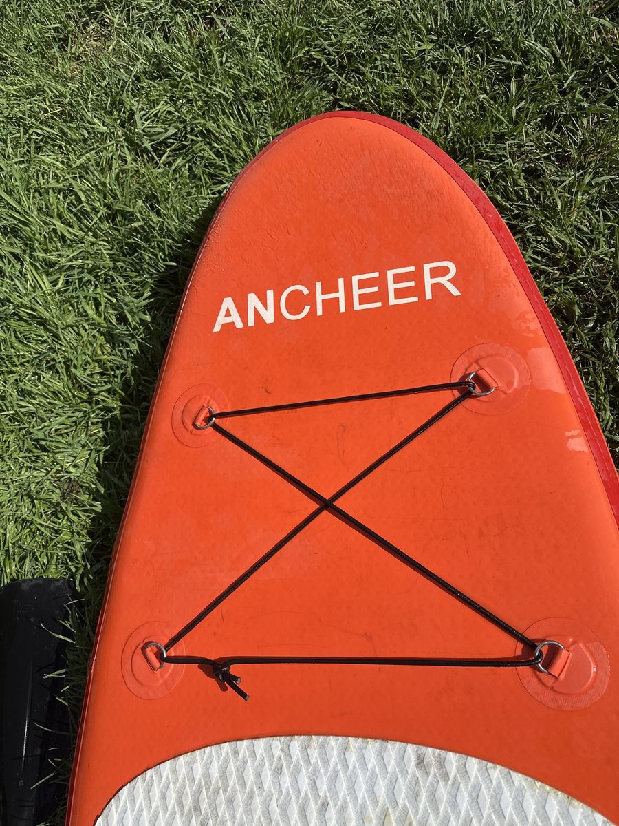 2 ANCHEER Inflatable Stand Up Paddle Board (Orange) read description