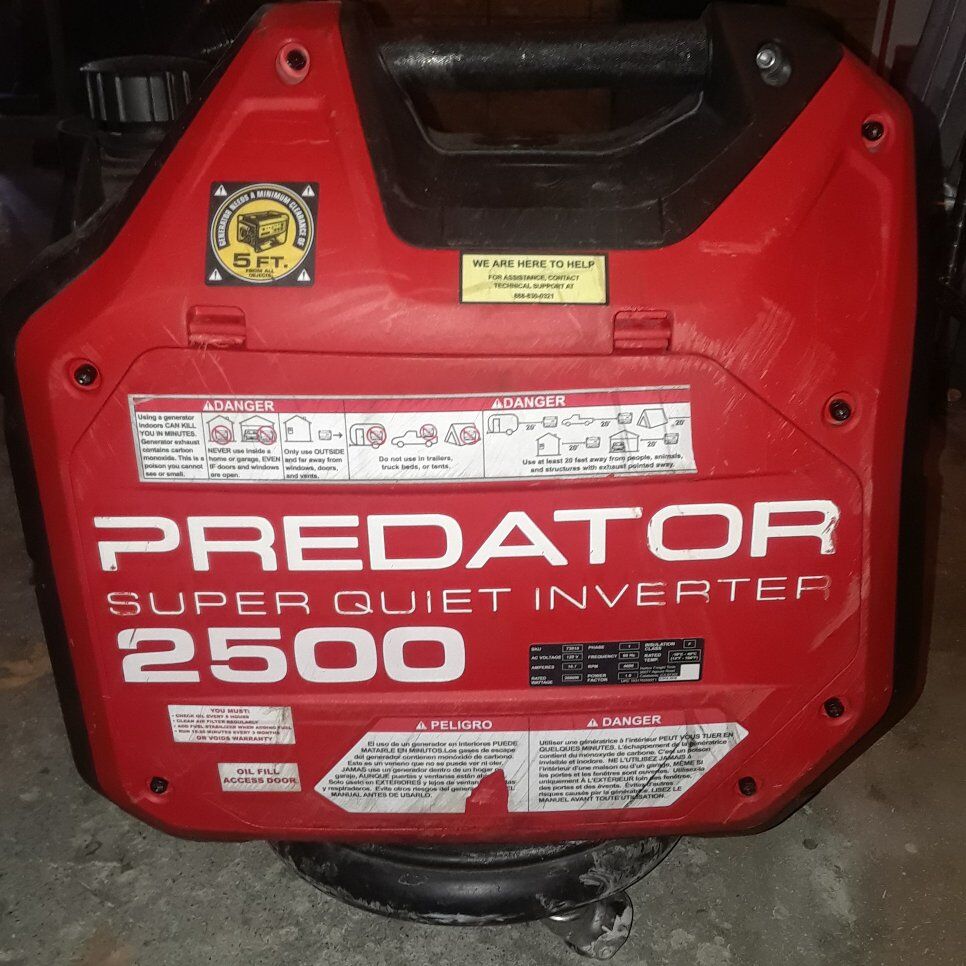 PREDATOR 2500 with a  SUPER QUIET INVERTER