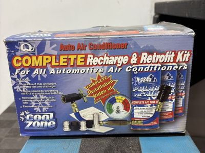 AC Recharge & Retrofit Kit | R-134a Polar Air Complete A/C Tune Up Kit with Pressure Gauge