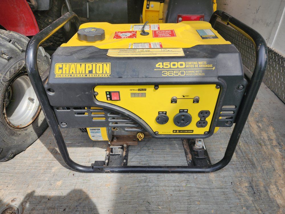4500 watt champion generator (early used, like new