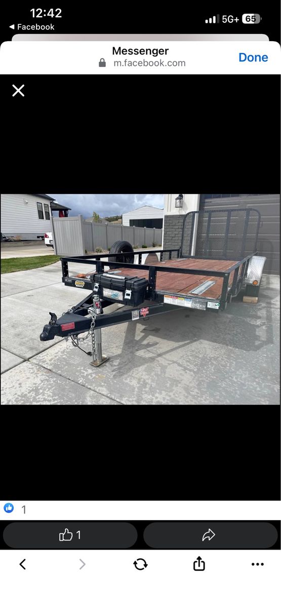 7x14 pj flat bed trailer