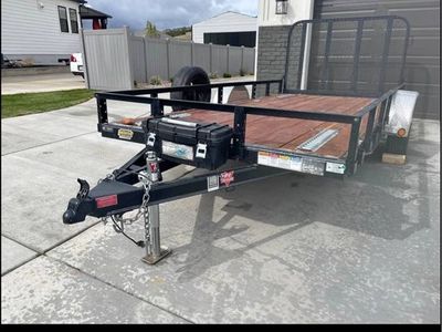 7x14 pj flat bed trailer