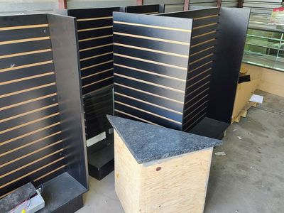 Used store display cases and uprights