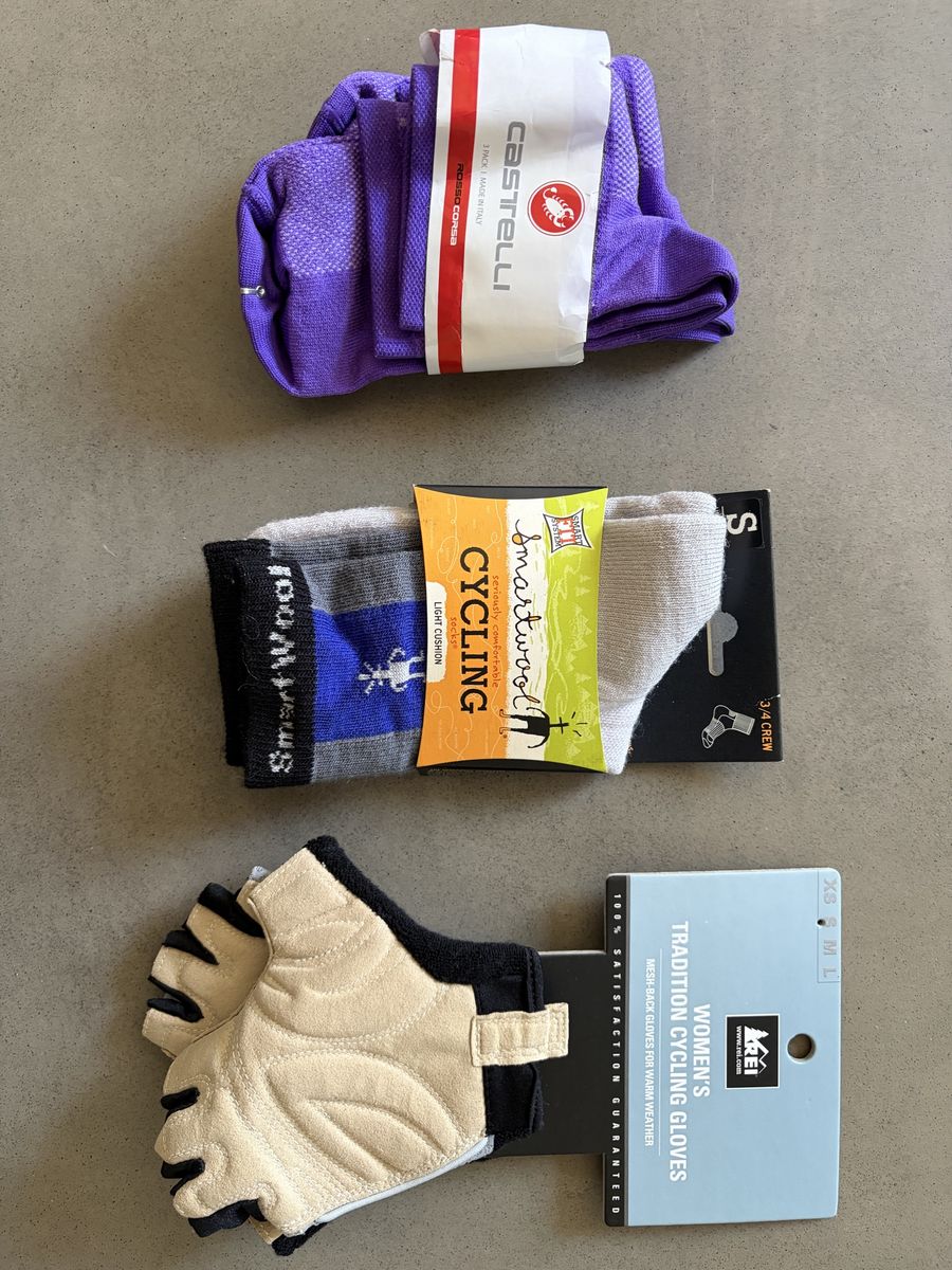 NEW Women's Premium Cycling Gear Bundle - Castelli, Smartwool, REI (Size S)