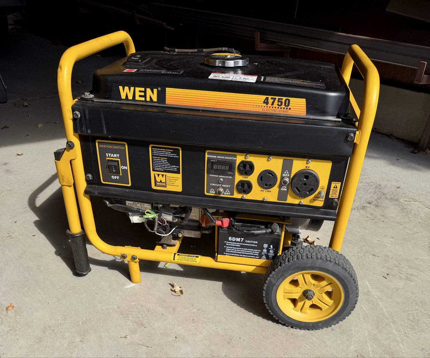 WEN 4750-Watt Electric Start Portable Generator