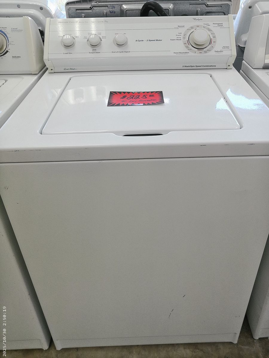 Super Capacity Heavy Duty Top Load Washer~90 Day Guarantee