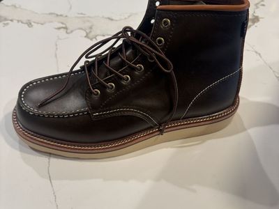 Taft 365 Model 002 Olive and Black Moc Toe Boots Men's Size 10.5 - $50 a pair.