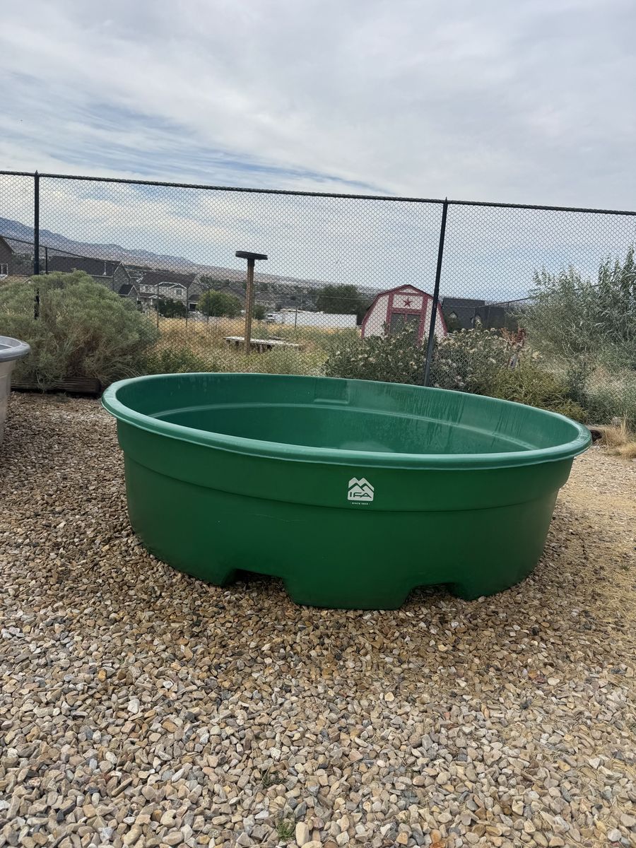 IFA Heavy-Duty Green Poly Stock Tank / Water Trough- 700 Gallon