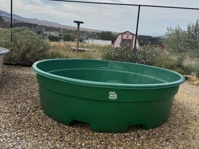 IFA Heavy-Duty Green Poly Stock Tank / Water Trough- 700 Gallon