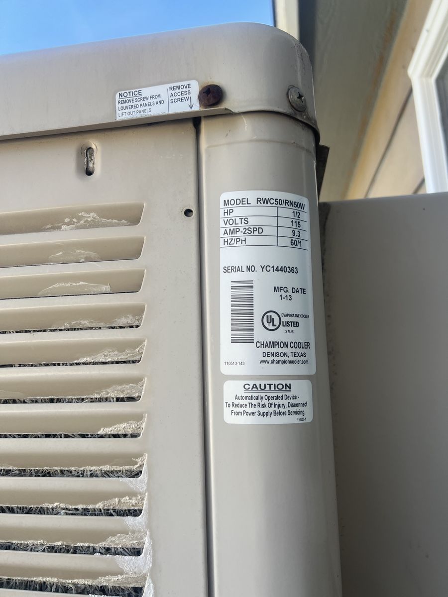 Champion Cooler RWC50 (Swamp Cooler)