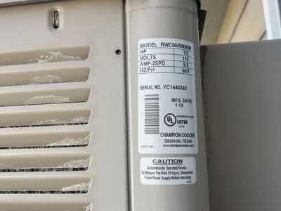 Champion Cooler RWC50 (Swamp Cooler)