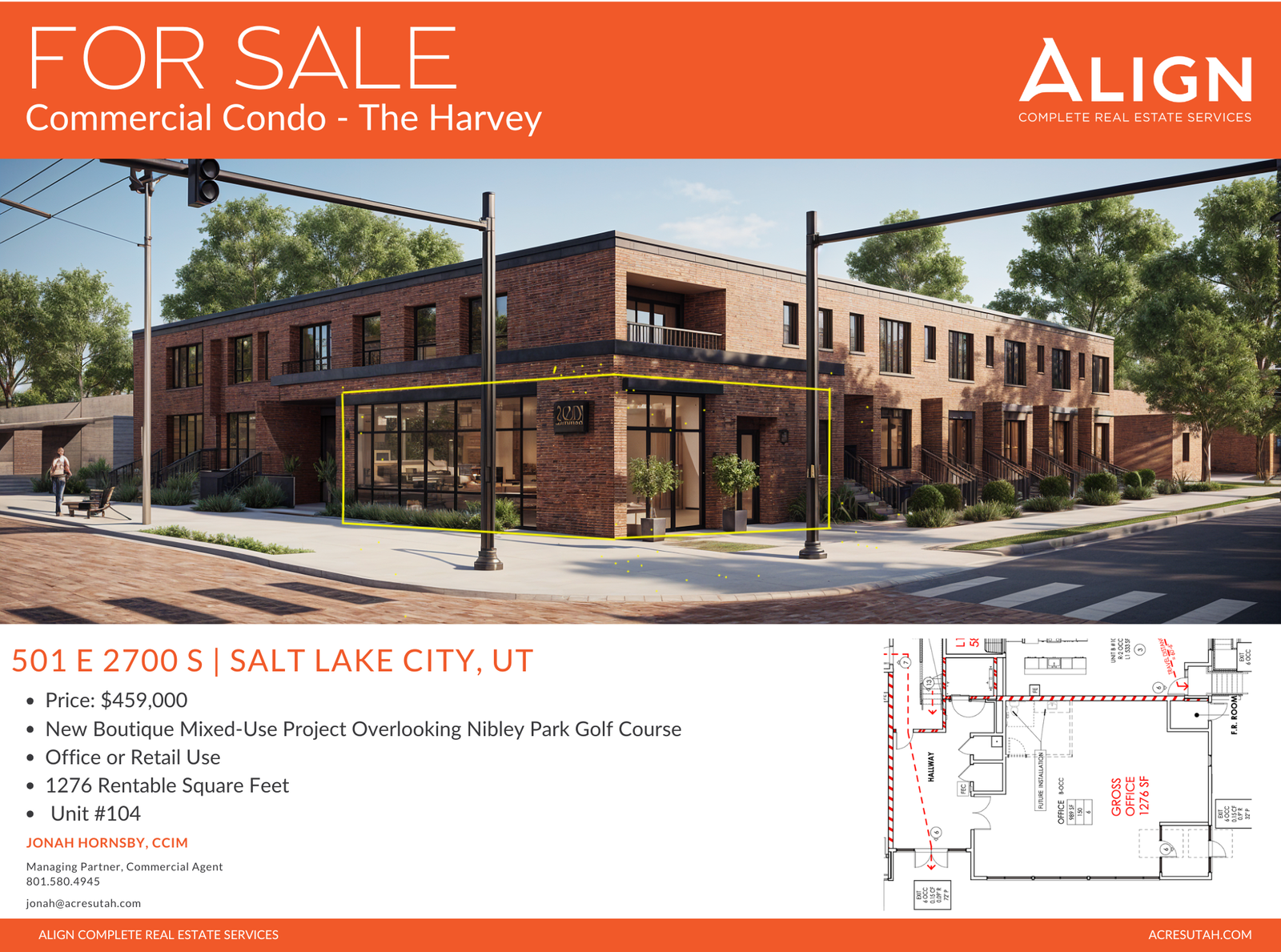 Commercial Condo for Sale in SLC, UT