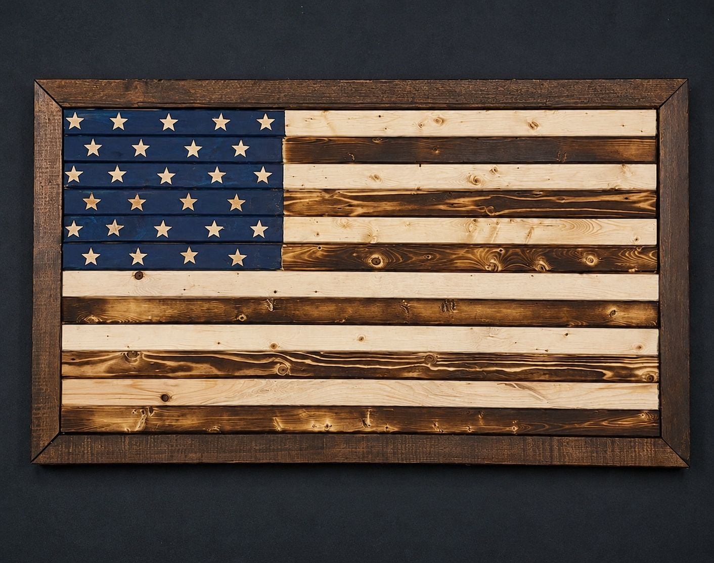 Wooden American Flag