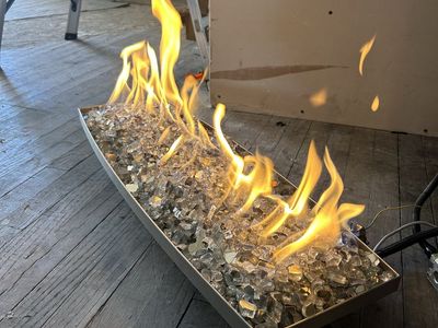 30" Glass/Log Set Contemporary Pan & H Burner