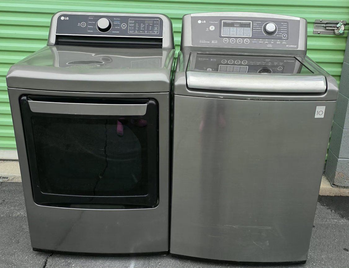 Wonderful LG topload washer and electric dryer set free curbside delivery in the slc area