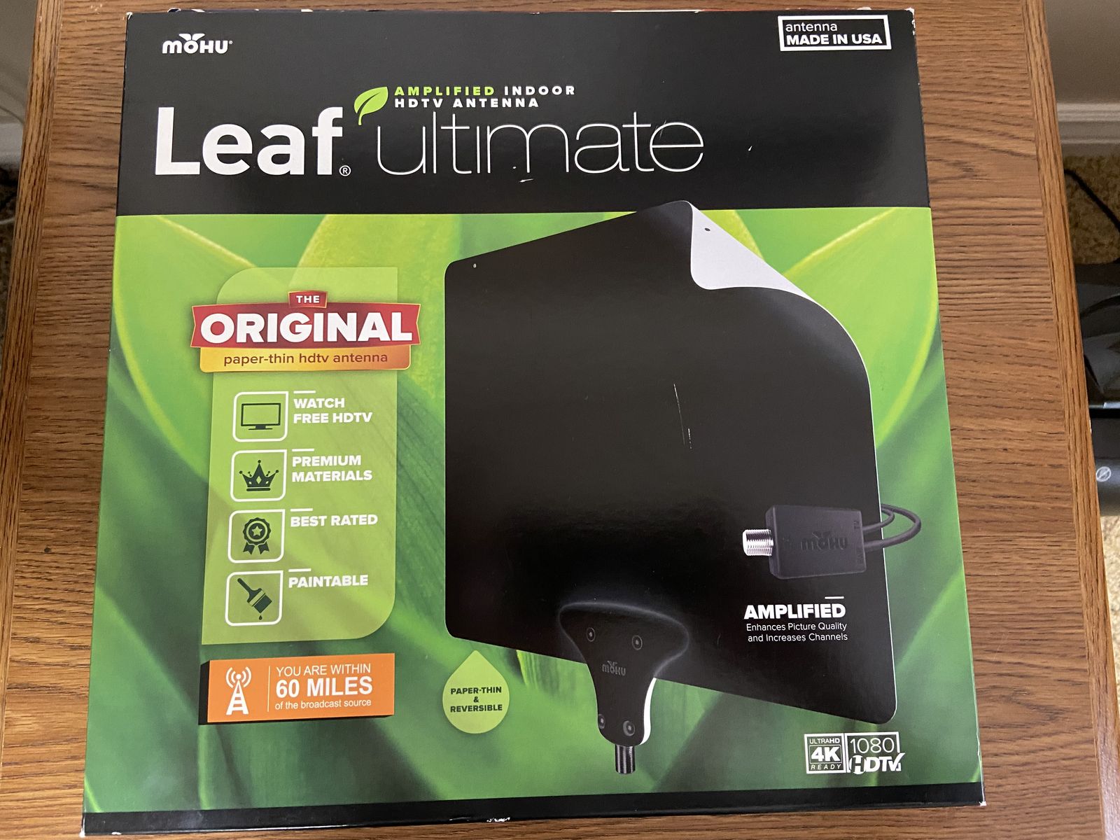 Amplified indoor HDTV Antenna
