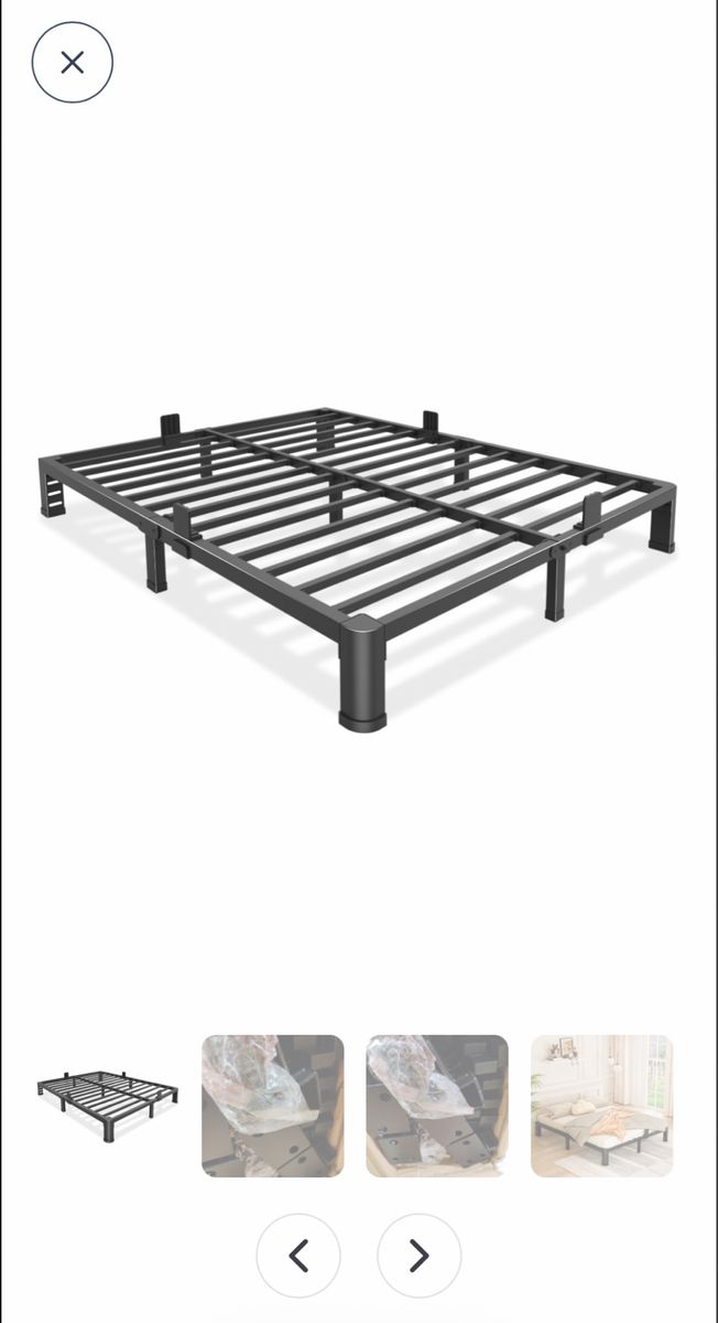 Billy heavy duty queen size metal bed frame