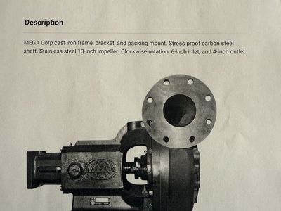 Mega Corp M4 standard water pump NEW