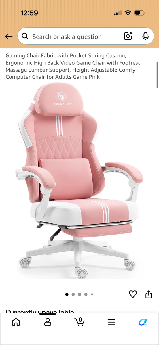 NEW Pink Gaming Chair