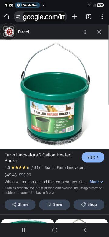 heated water buckets