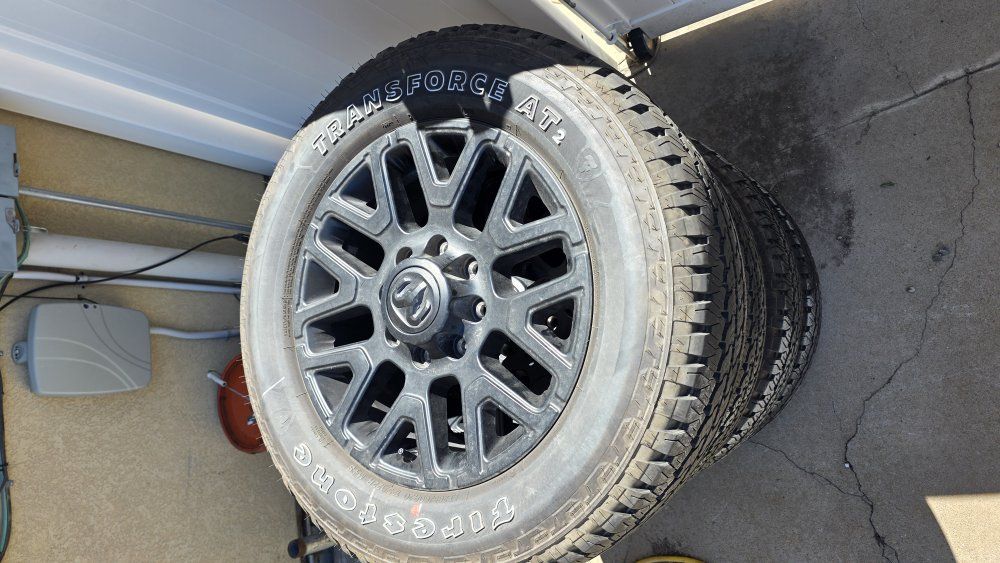 ram 3500 take off wheels and tires 285/60r20