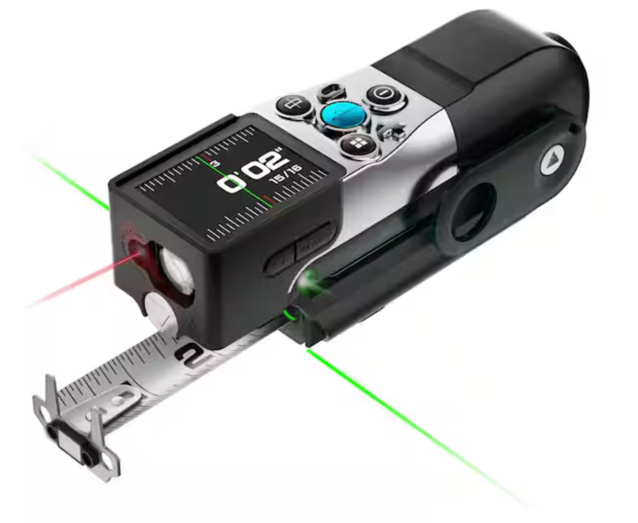 MILESEEY XTAPE1 3-in-1 330 ft. Laser Digital Tape Measure, 12 ft. Tape, Digital Readout, Modular, Aligning Laser, APP Sync