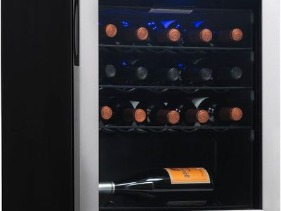 NEW NewAir 19" Wine Fridge for 23 Bottles | Freestanding Wine Cooler Refrigerator with Glass Door