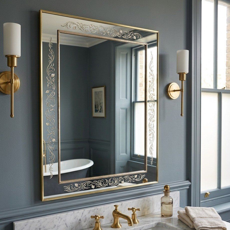 Gorgeous Large Vintage Velancian Style Mirror