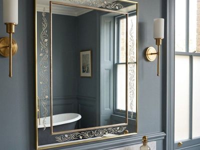 Gorgeous Large Vintage Velancian Style Mirror