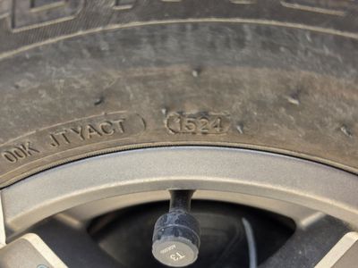 Five 14" wheels + tires for trailer