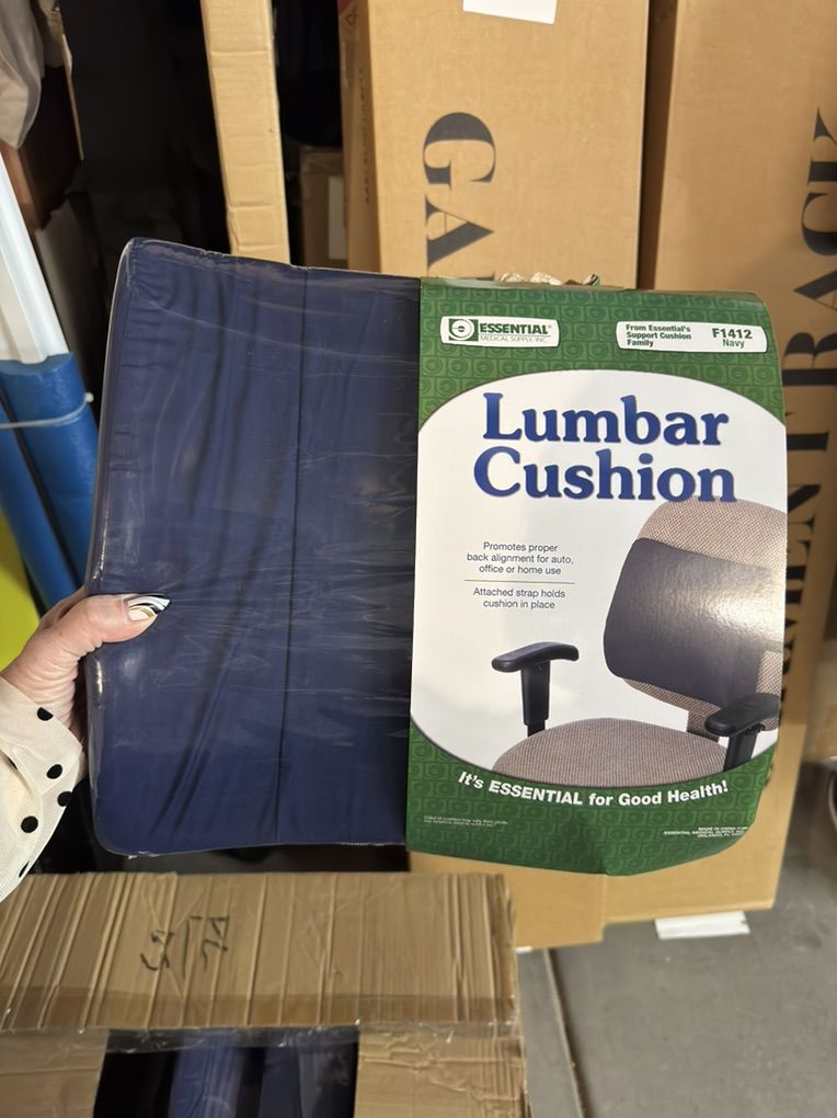 Molded Lumber Support Cushion In Navy Blue