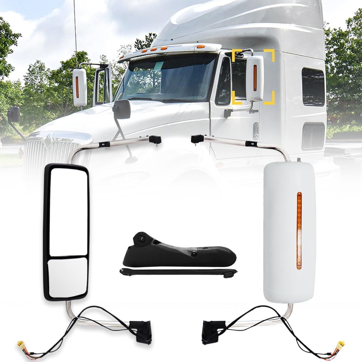 2002-2018 International Prostar Driver Side Heated Mirror