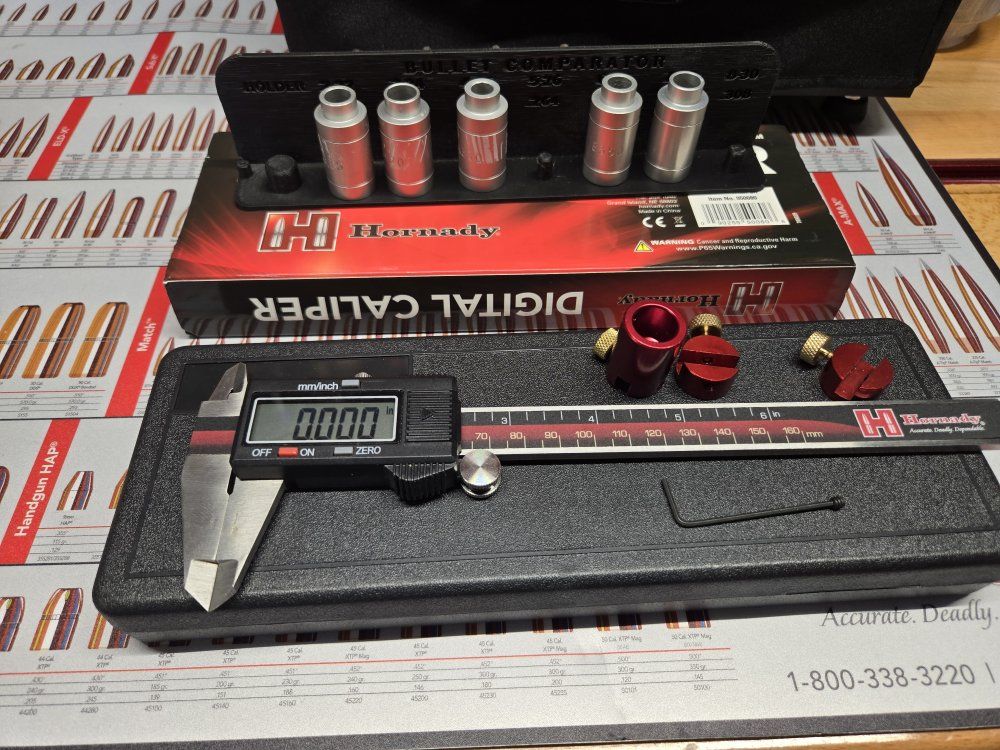 Hornady Digital Caliper & Bullet Comparator Kit - Reloading Tools for Precision