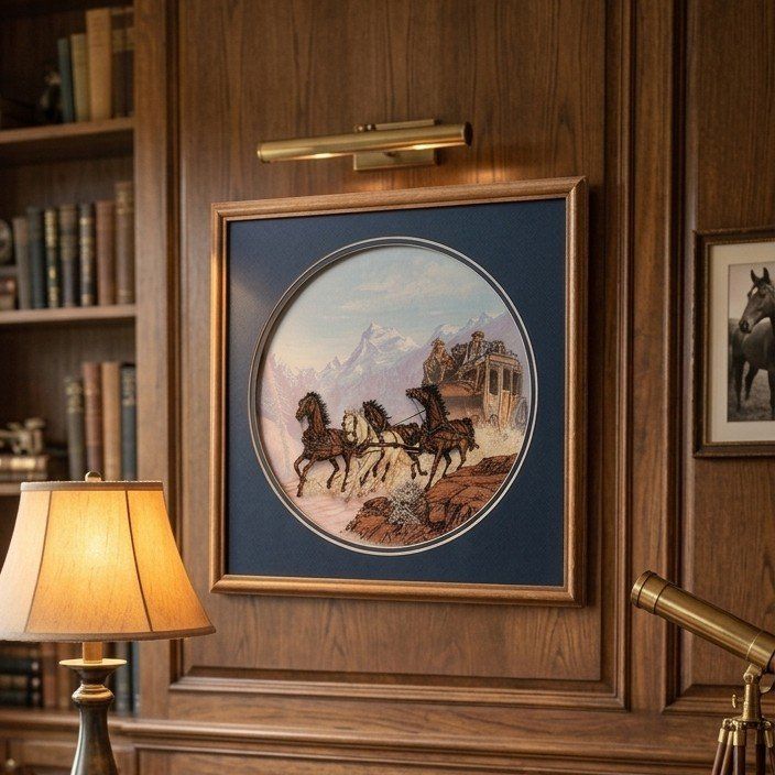 Vintage Lulu's Inc Scenic Dimensions Wall Art