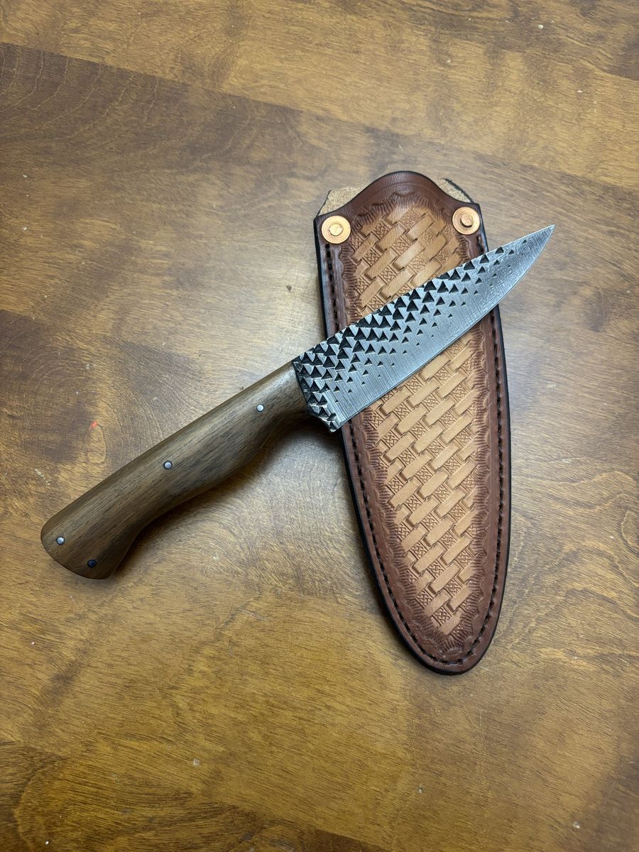 Handmade Knife Made From A Farrier's Rasp