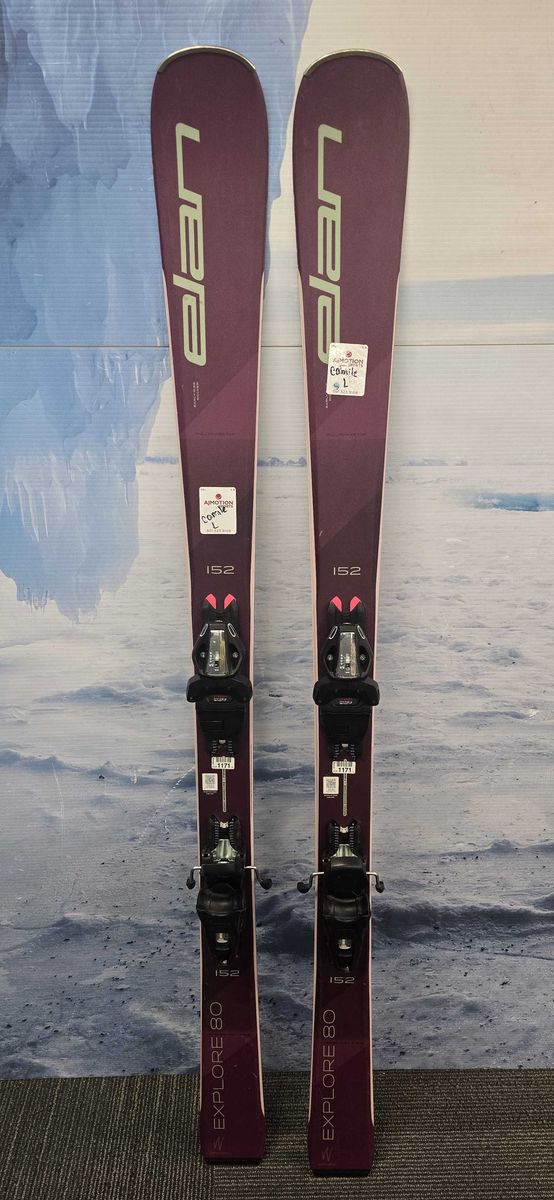 Used Elan Explore 80 152Cm Skis w/ Tyrolia EL 9.0 GW