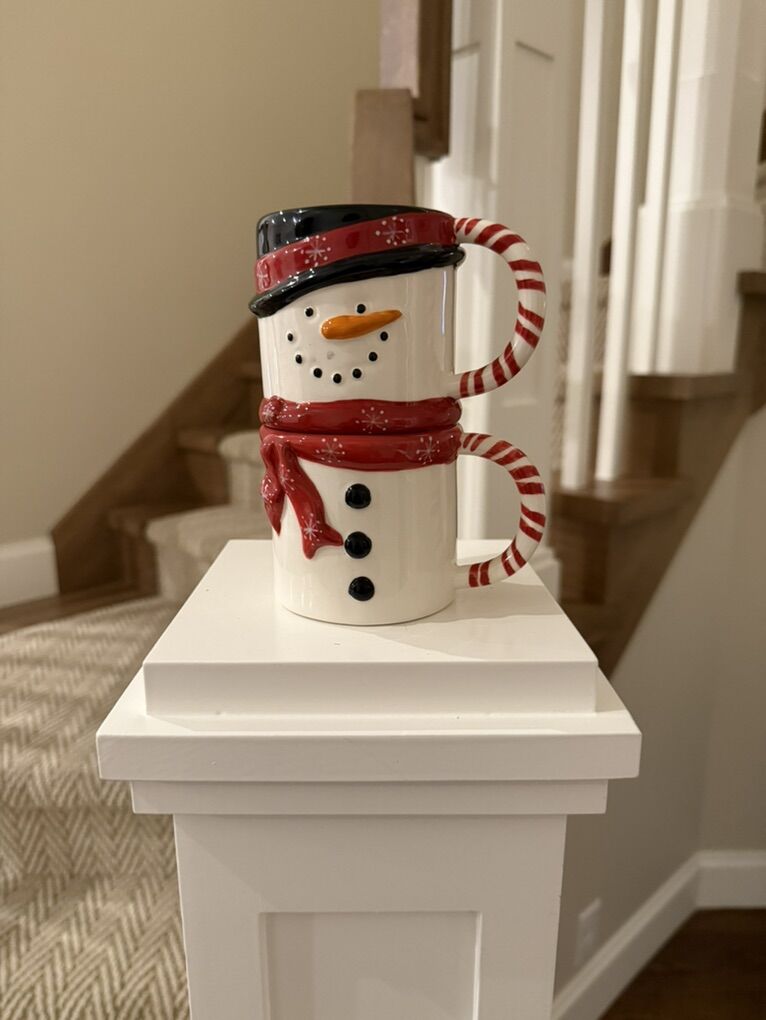 Stacking Snowman Mugs