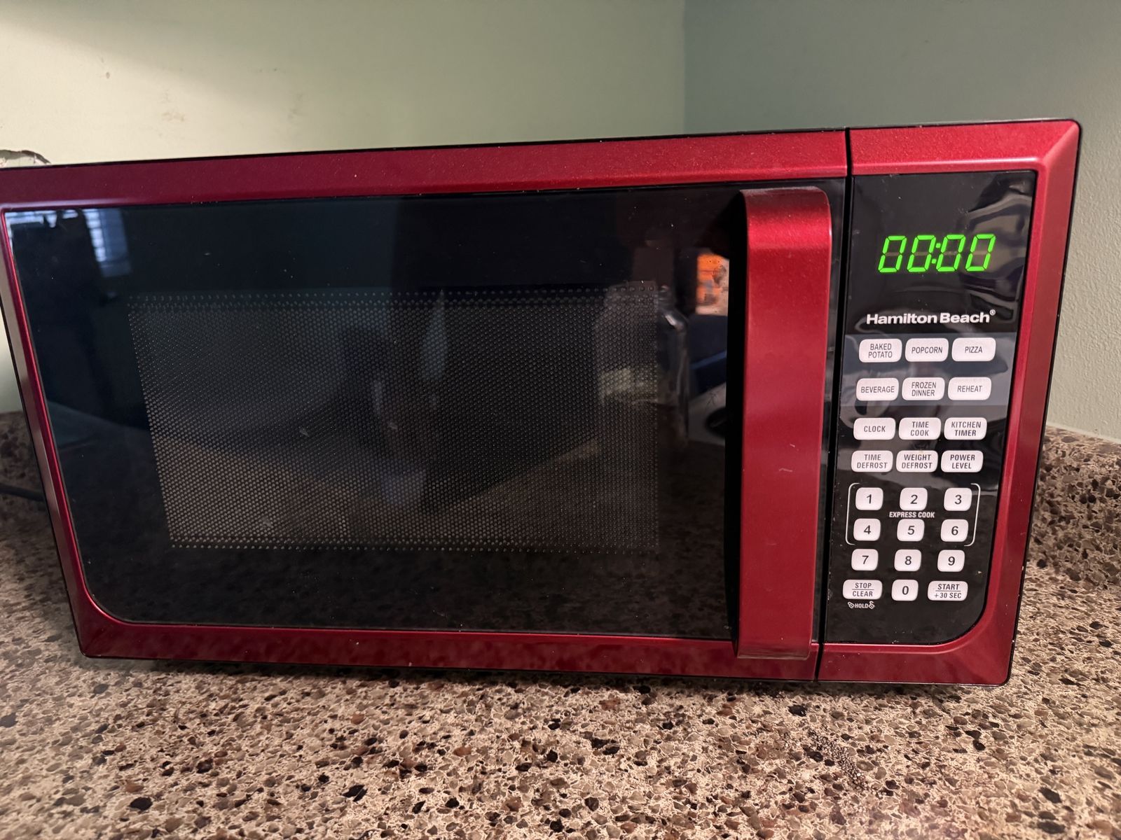 Hamilton Beach Red Microwave Oven - Countertop, Compact Kitchen Appliance