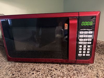 Hamilton Beach Red Microwave Oven - Countertop, Compact Kitchen Appliance