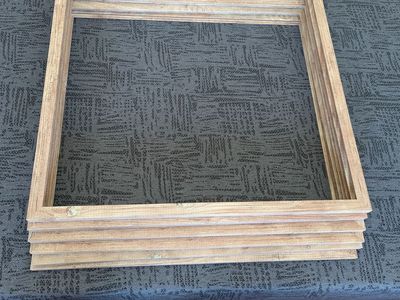 6 Large - 27" x 27" - Identical Picture Frames - Solid Wood
