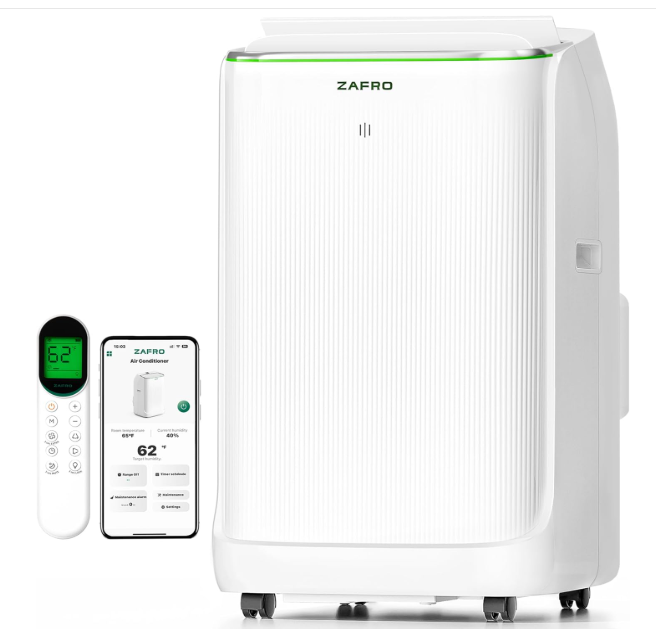 ZAFRO Smart Inverter Portable Air Conditioners, 16000 BTU (12000 BTU SACC)