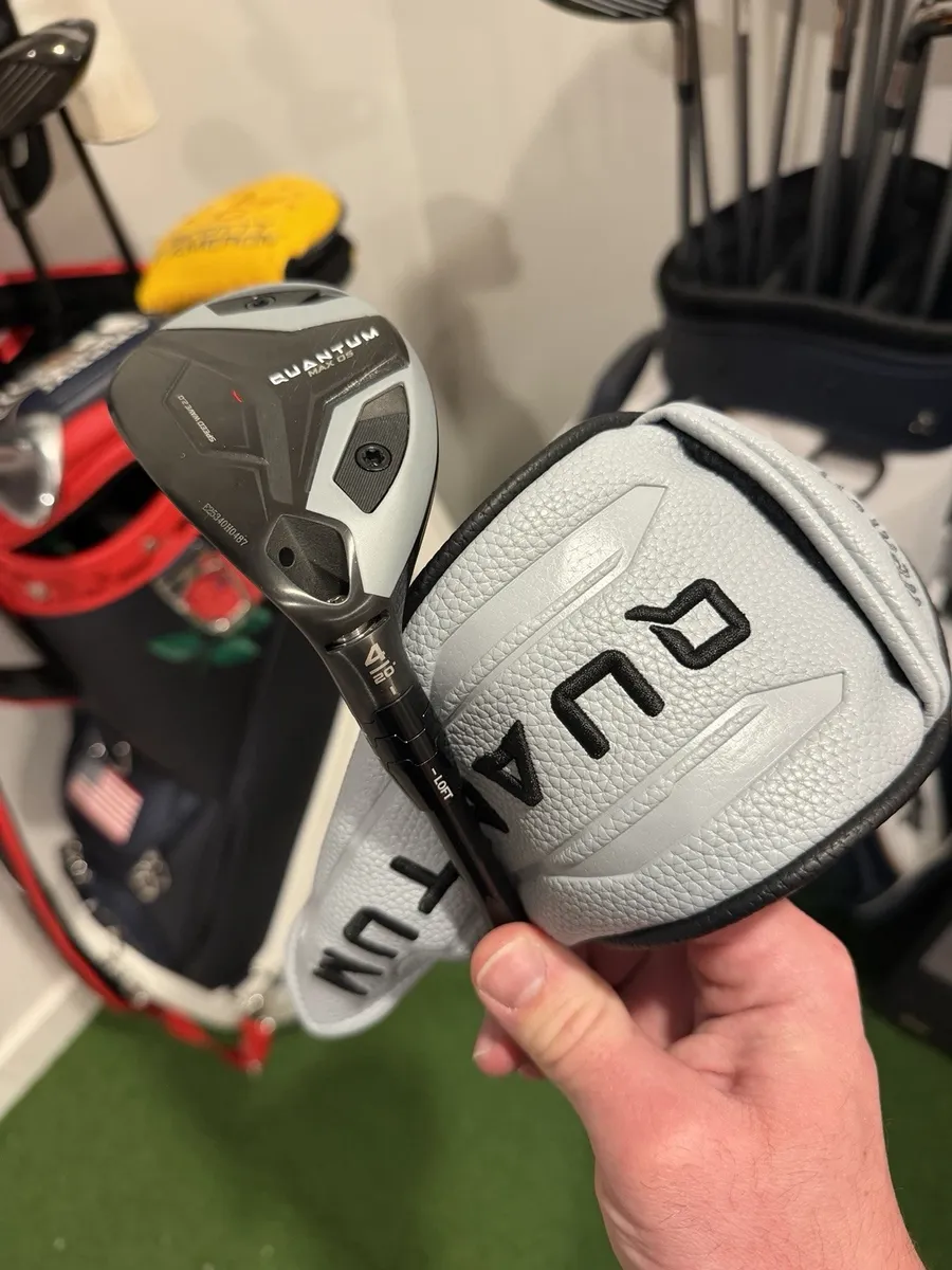 Left Hand 2026 Callaway Quantum Max OS 4 Hybrid 20° Accra iSeries Tour 90i Red