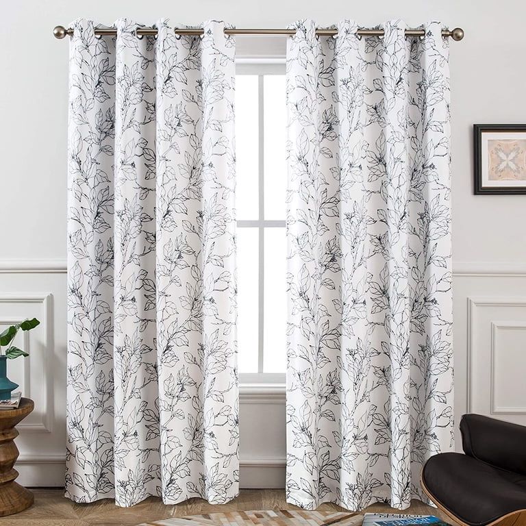 96” long 106” total width blackout curtains + hardware 