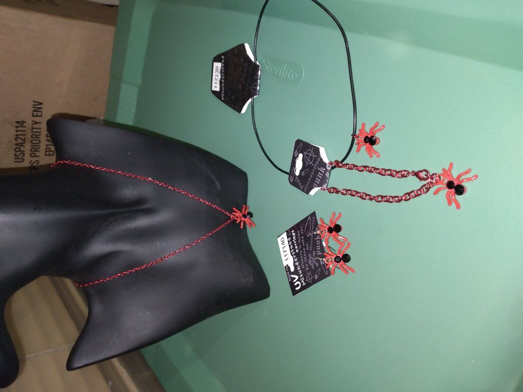 spider jewelry set