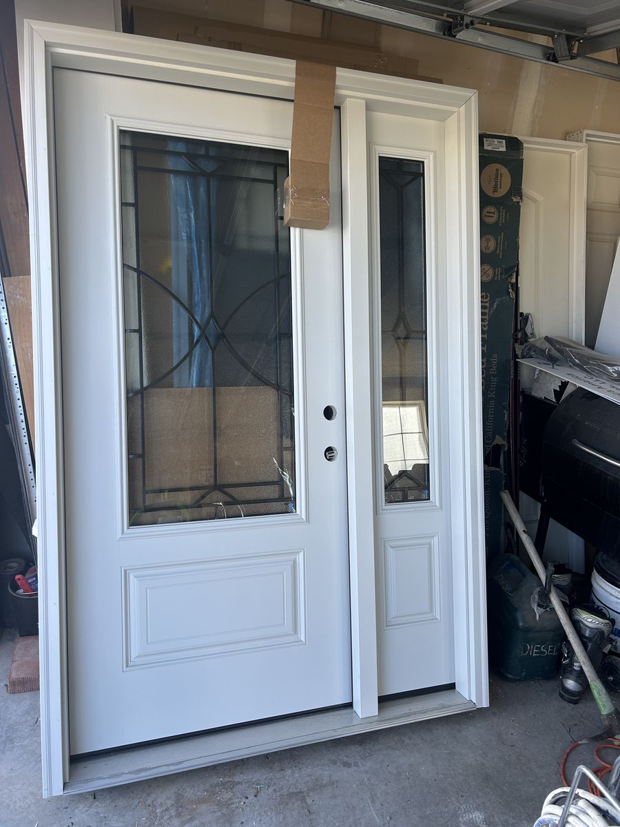 Pella exterior door with side window
